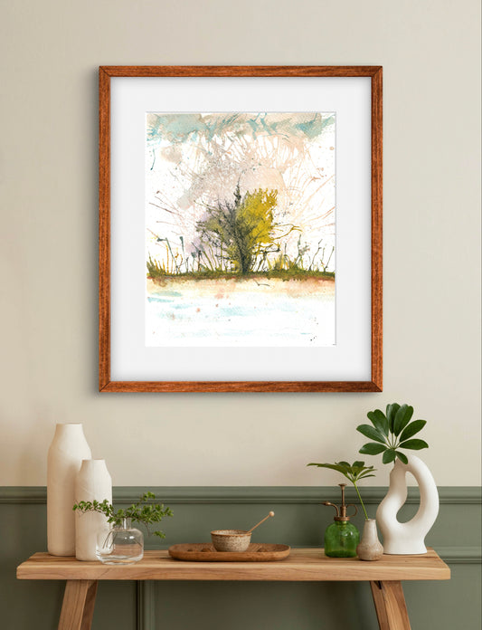 Abstract Art Colorful Spring Scene Wall Art Print - ZenS Art