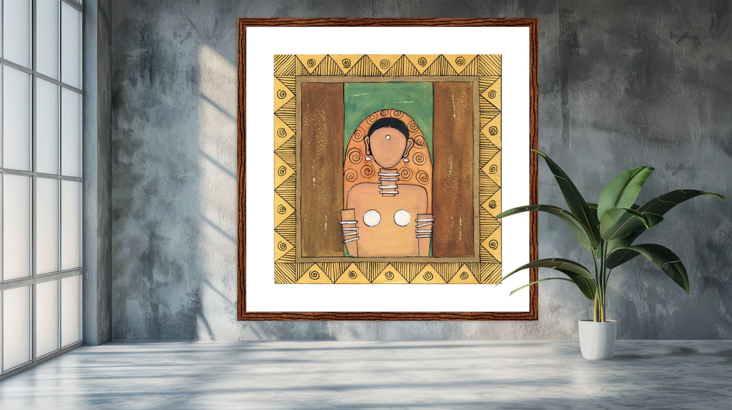 Modern Art Print - Vibrant Contemporary Cubism Style I - ZenS Art