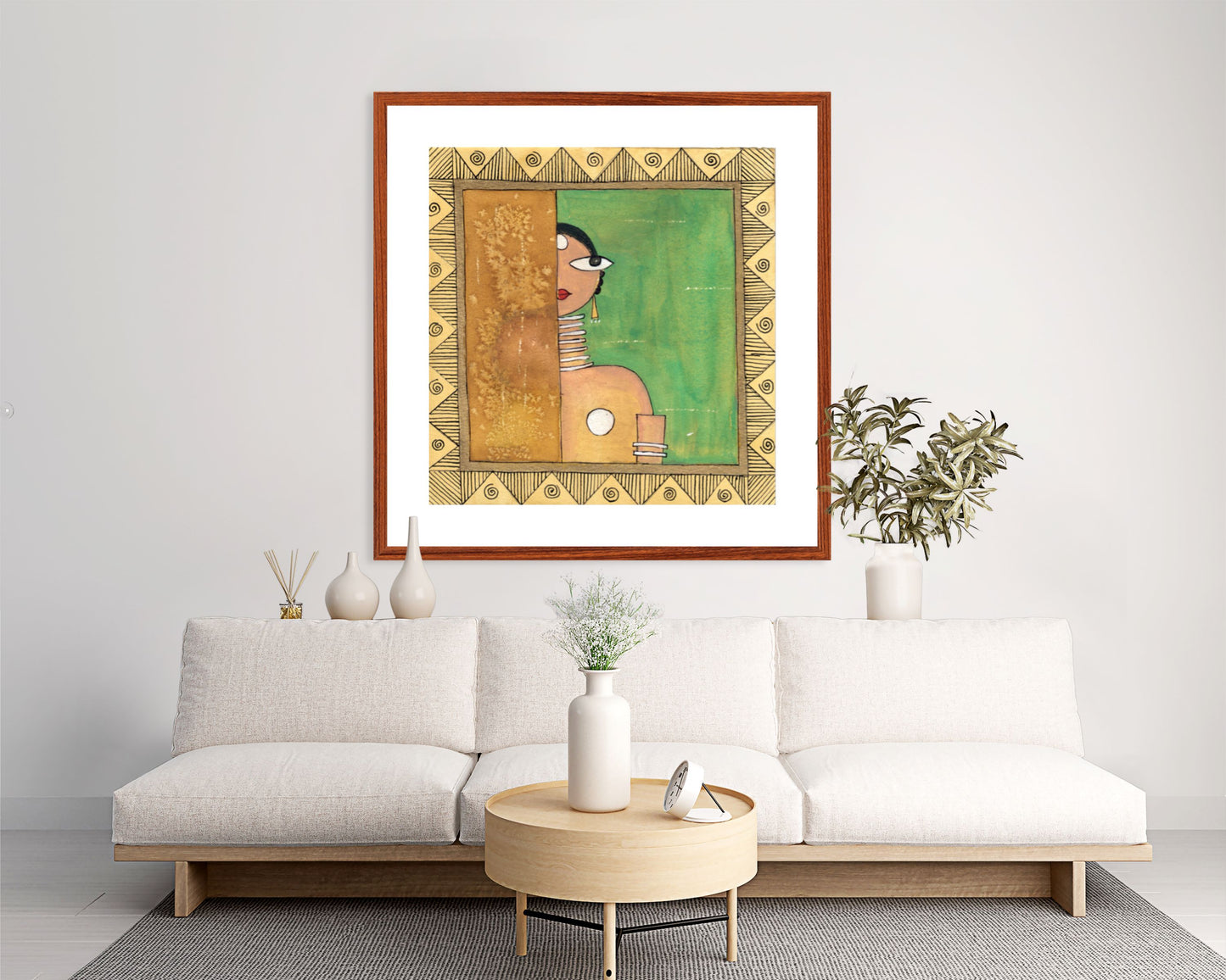 Modern Art Painting Print - Vibrant Contemporary Cubism Style III - ZenS Art