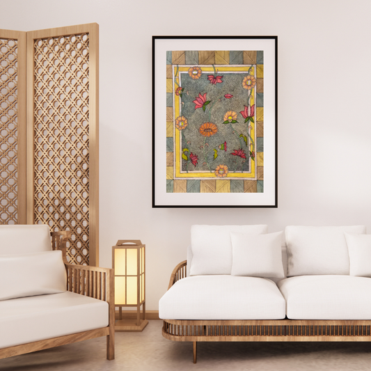 Floral Folk Art Printable Wall Decor | Digital Products 1