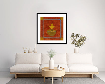 Ethnic Warli Folk Wall Art - III - Traditional Indian Print - ZenS Art