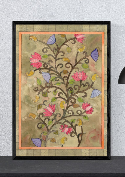 Floral Tree Printable Wall Art | Boho Botanical Nature Artwork (Digital download)