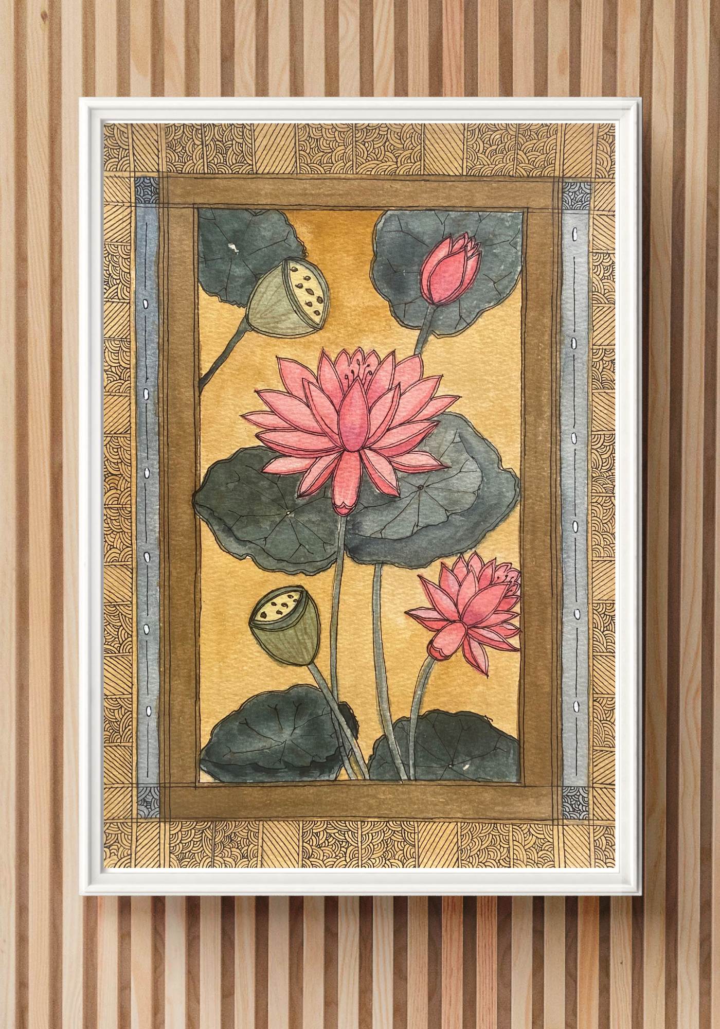 Lotus Flower Printable | Vintage Botanical Decor |Asian-Inspired Wall DecorI Digital Download