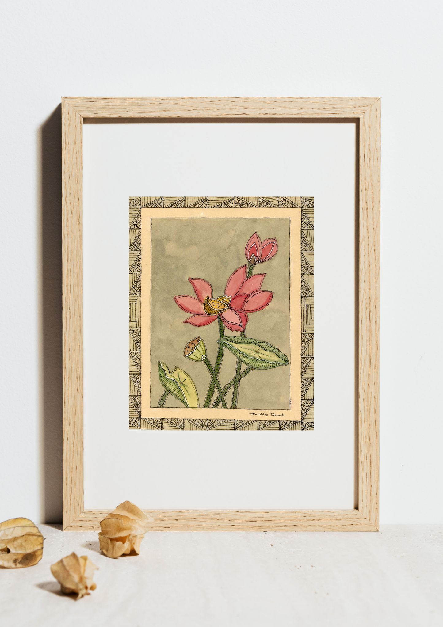 Pink Lotus Printable Wall Art | Digital Download