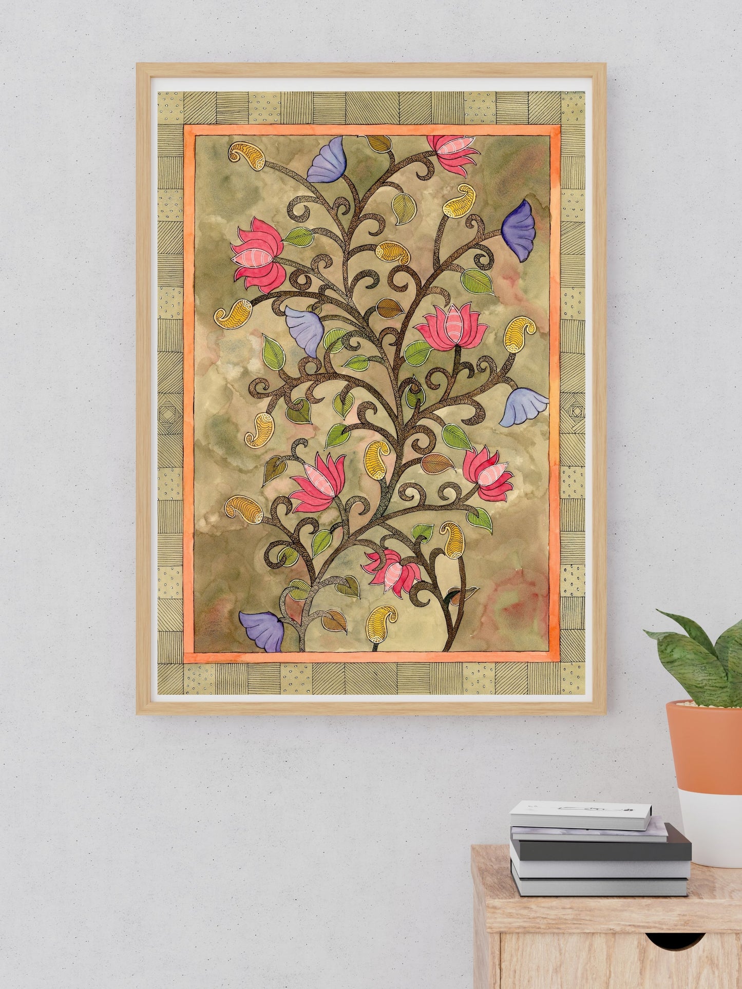 Floral Tree Printable Wall Art | Boho Botanical Nature Artwork (Digital download)