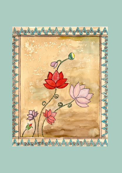 Pink Lotus Printable Wall Art | Digital Download