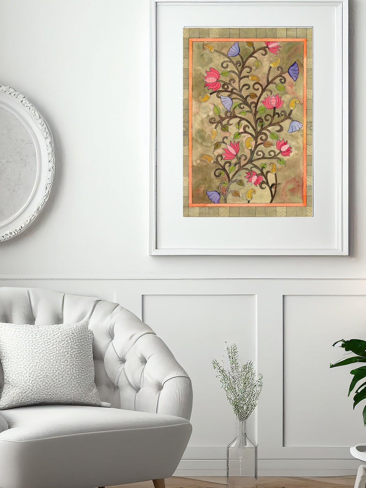 Floral Tree Printable Wall Art | Boho Botanical Nature Artwork (Digital download)