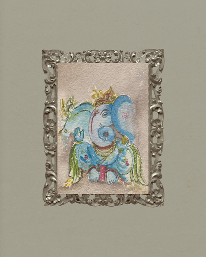 Ganesha Wall Art Print | Indian Spiritual Decor (Instant Download)