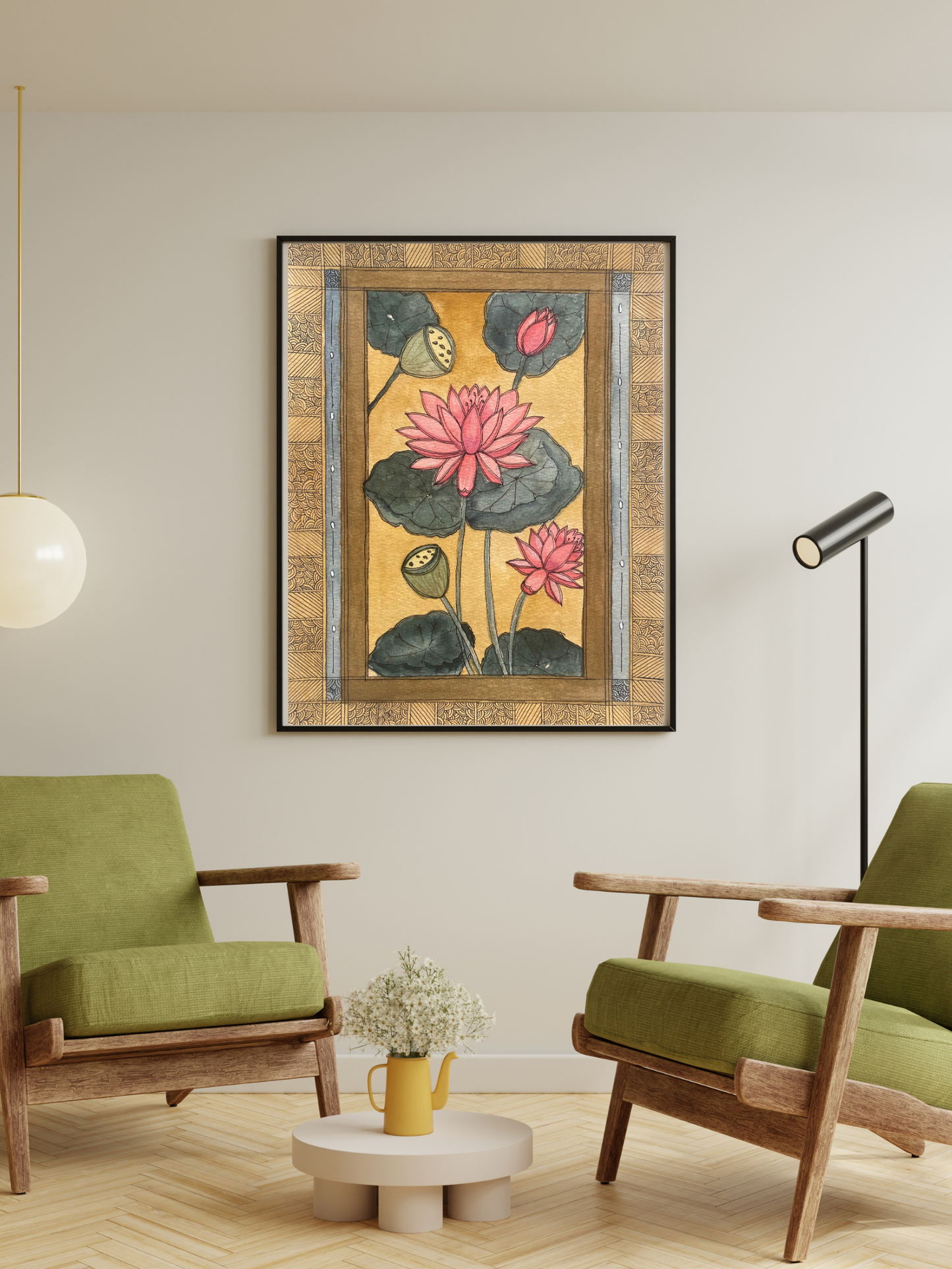 Lotus Flower Printable | Vintage Botanical Decor |Asian-Inspired Wall DecorI Digital Download