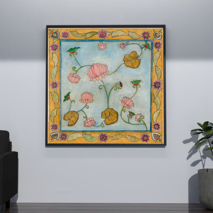 Vintage Folk Floral Printable | Botanical Home decor | Digital Download