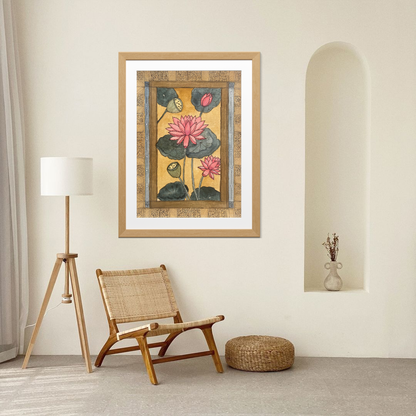 Lotus Flower Printable | Vintage Botanical Decor |Asian-Inspired Wall DecorI Digital Download