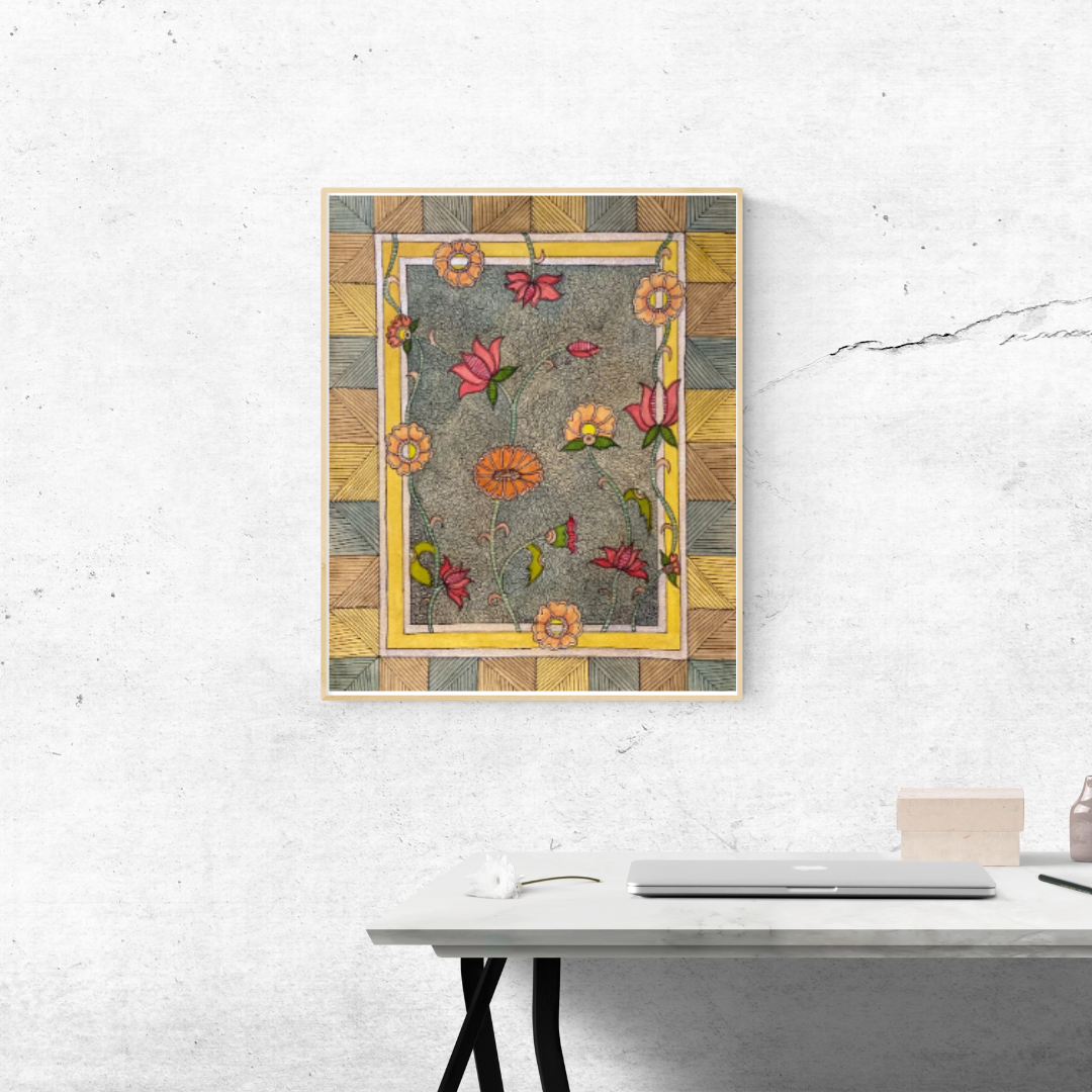 Floral Folk Art Printable Wall Decor | Digital Products 1