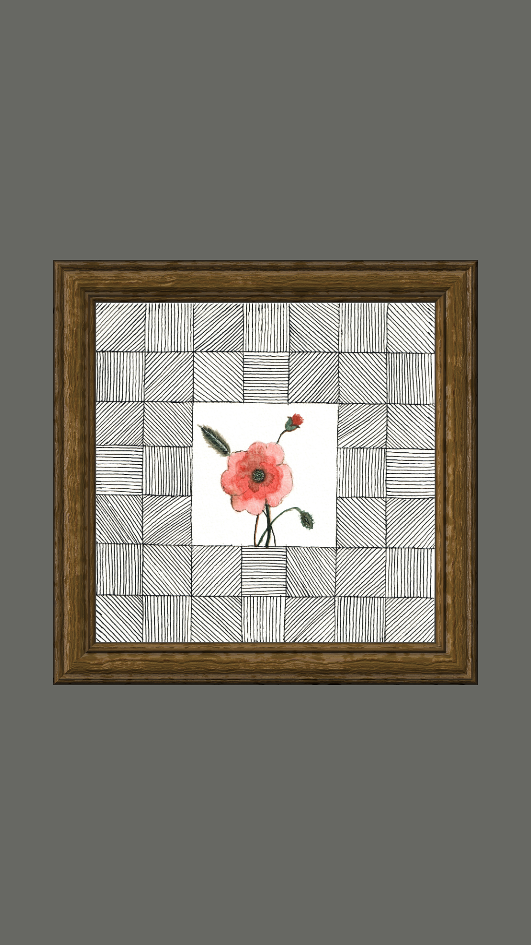 August Poppy Birth Flower Printital product
