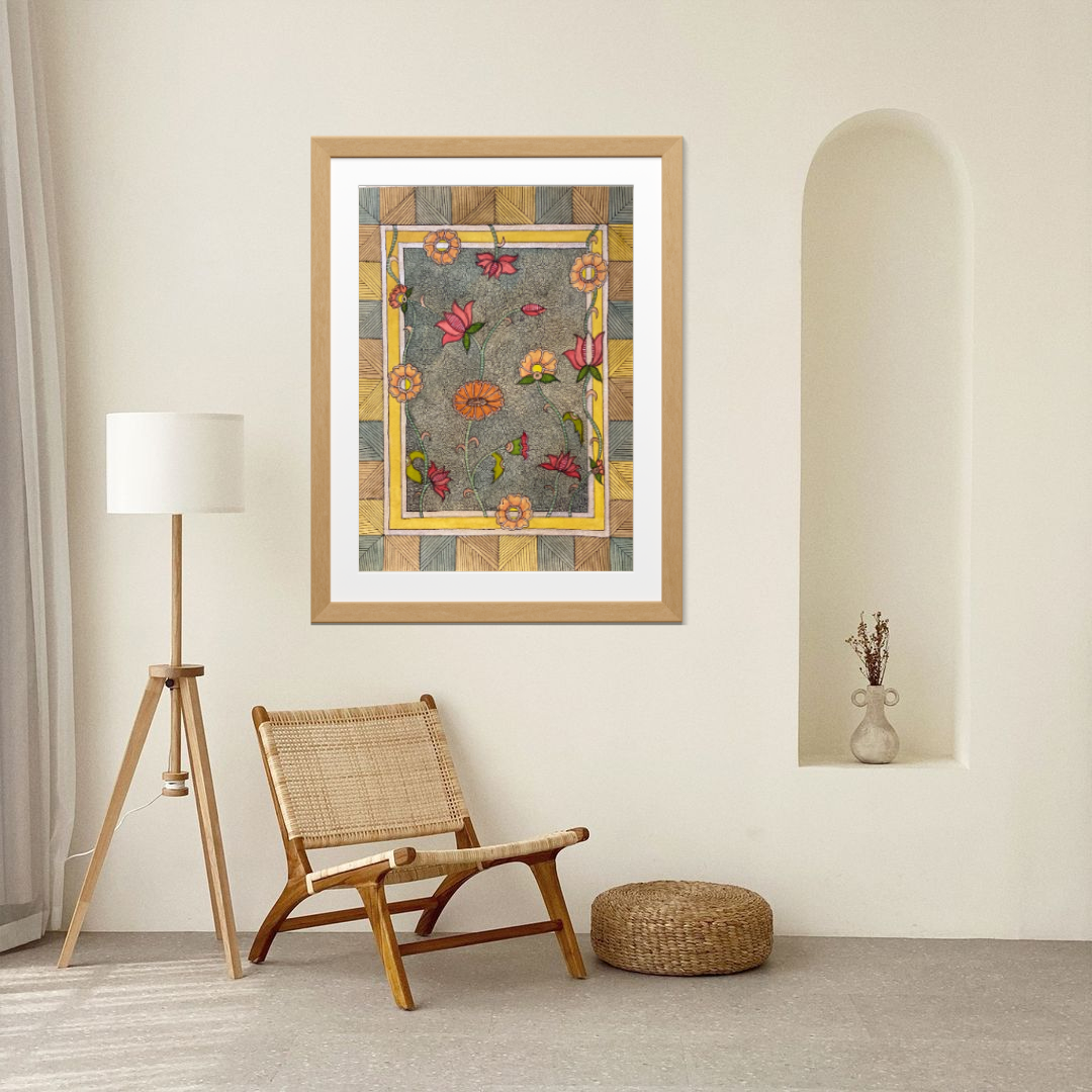 Floral Folk Art Printable Wall Decor | Digital Products 1