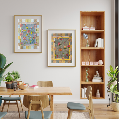 Floral Folk Art Printable Wall Decor | Digital Products 1
