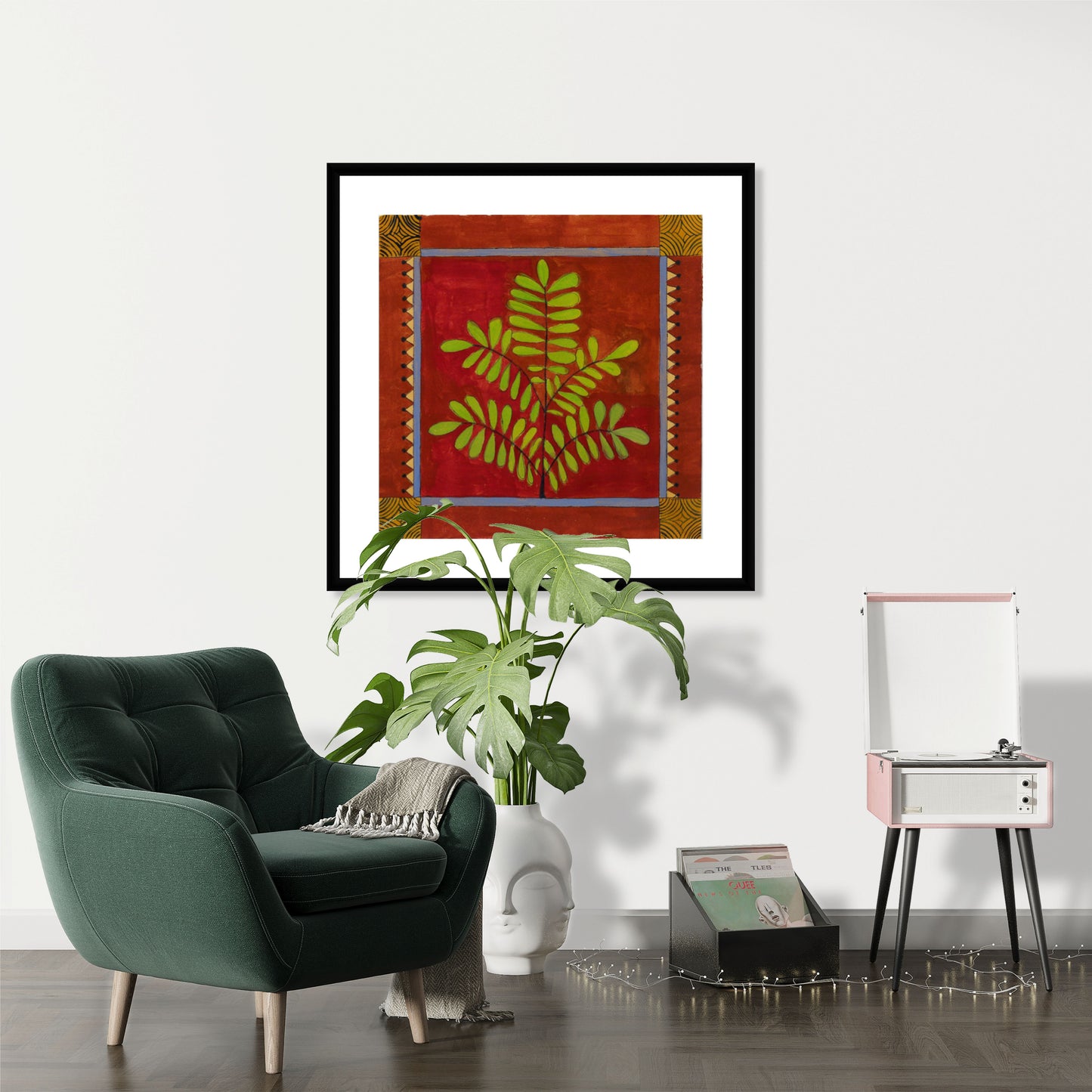 Ethnic Warli Folk Wall Art - II - Traditional Indian Print - ZenS Art