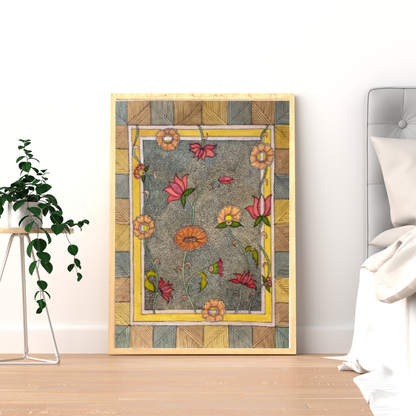 Floral Folk Art Printable Wall Decor | Digital Products 1