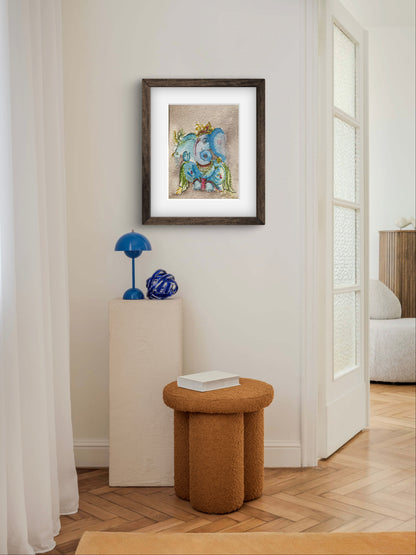 Ganesha Watercolour Painting Fine Art Print - ZenS Art