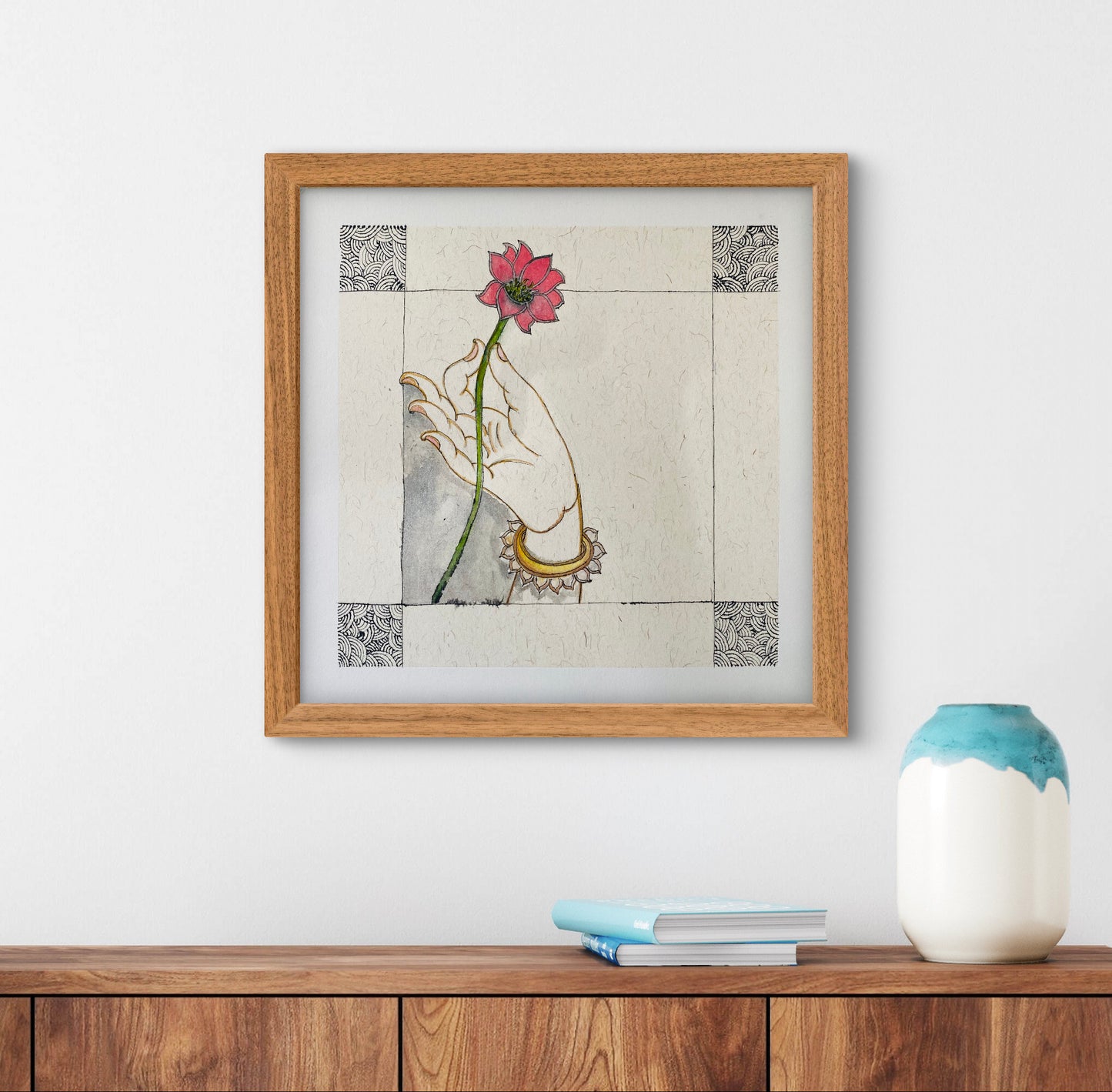 Buddha Hand Watercolour Painting - Fine Art Print | ZenS Art
