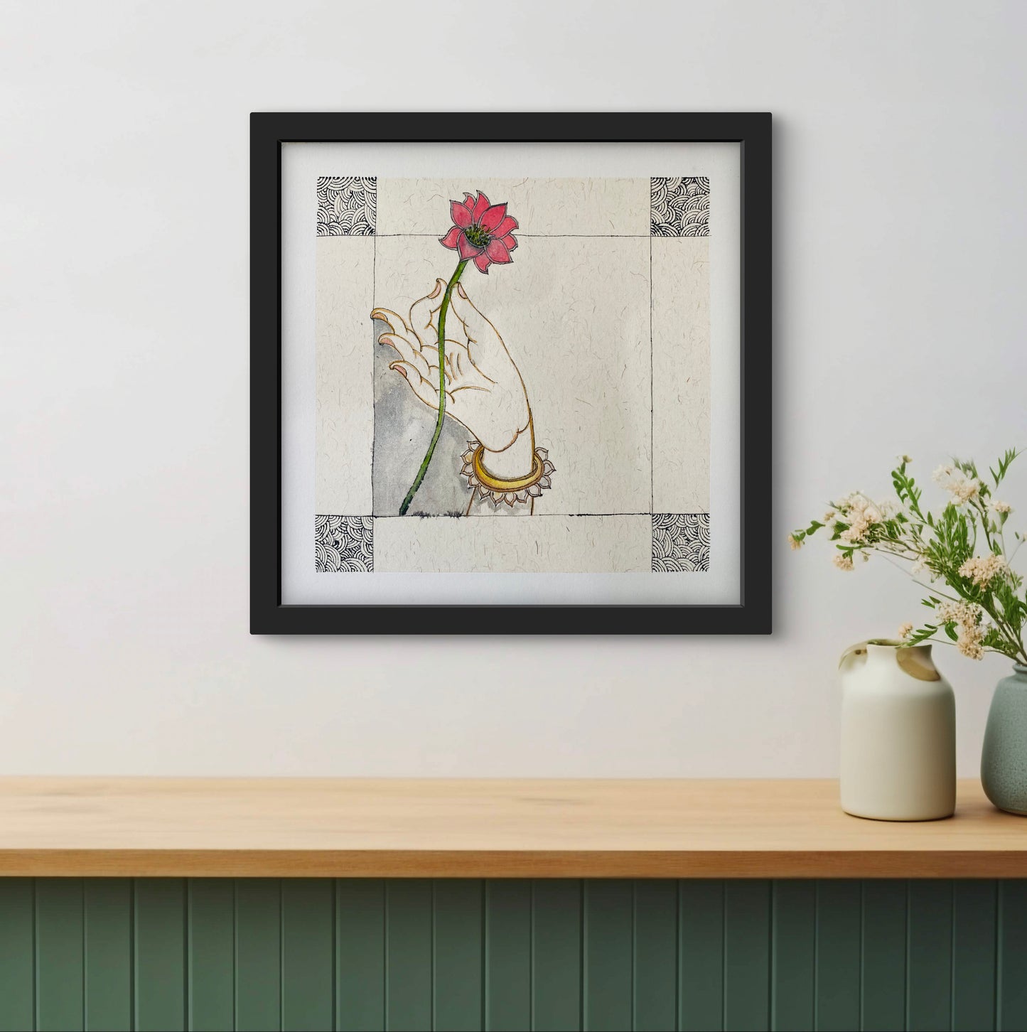 Buddha Hand Watercolour Painting - Fine Art Print | ZenS Art