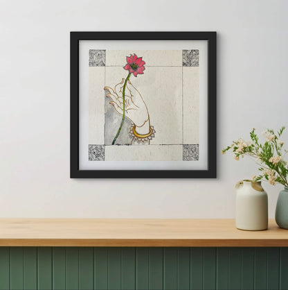 Buddha Hand Watercolour Painting - Fine Art Print | ZenS Art