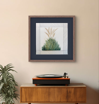 Tall Grass Wall Art - Contemporary Minimalist Decor | Modern Nature Art Print