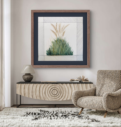 Tall Grass Wall Art - Contemporary Minimalist Decor | Modern Nature Art Print