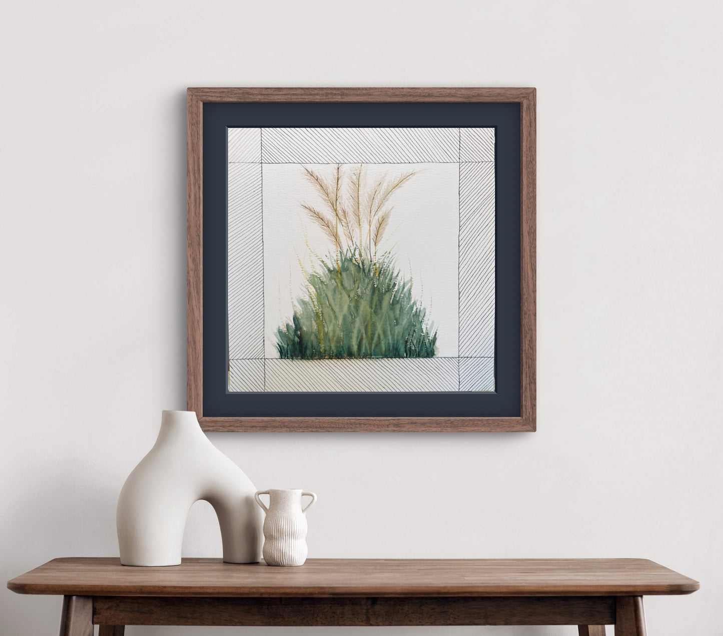 Tall Grass Wall Art - Contemporary Minimalist Decor | Modern Nature Art Print