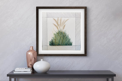 Tall Grass Wall Art - Contemporary Minimalist Decor | Modern Nature Art Print