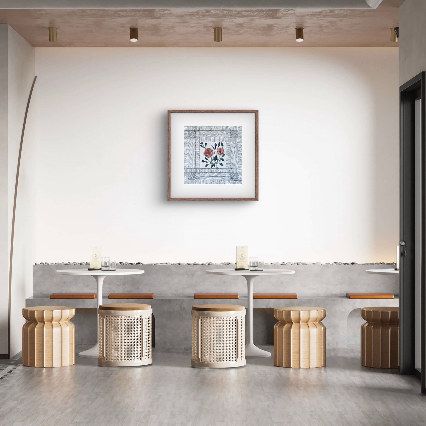 June Birth Flower Art Print - Modern Botanical Wall Decor | ZenS Art