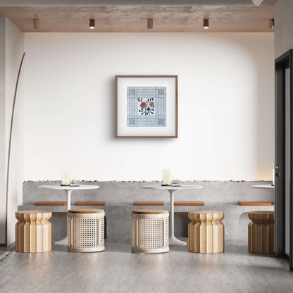 June Birth Flower Art Print - Modern Botanical Wall Decor | ZenS Art