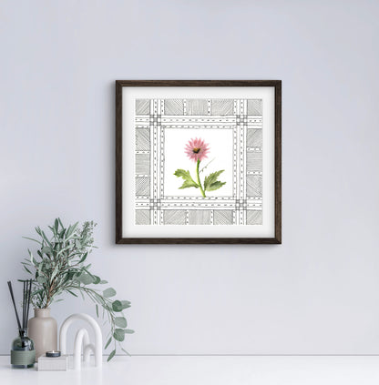 Chrysanthemum Floral Art Print - Modern Botanical Decor - ZenS Art