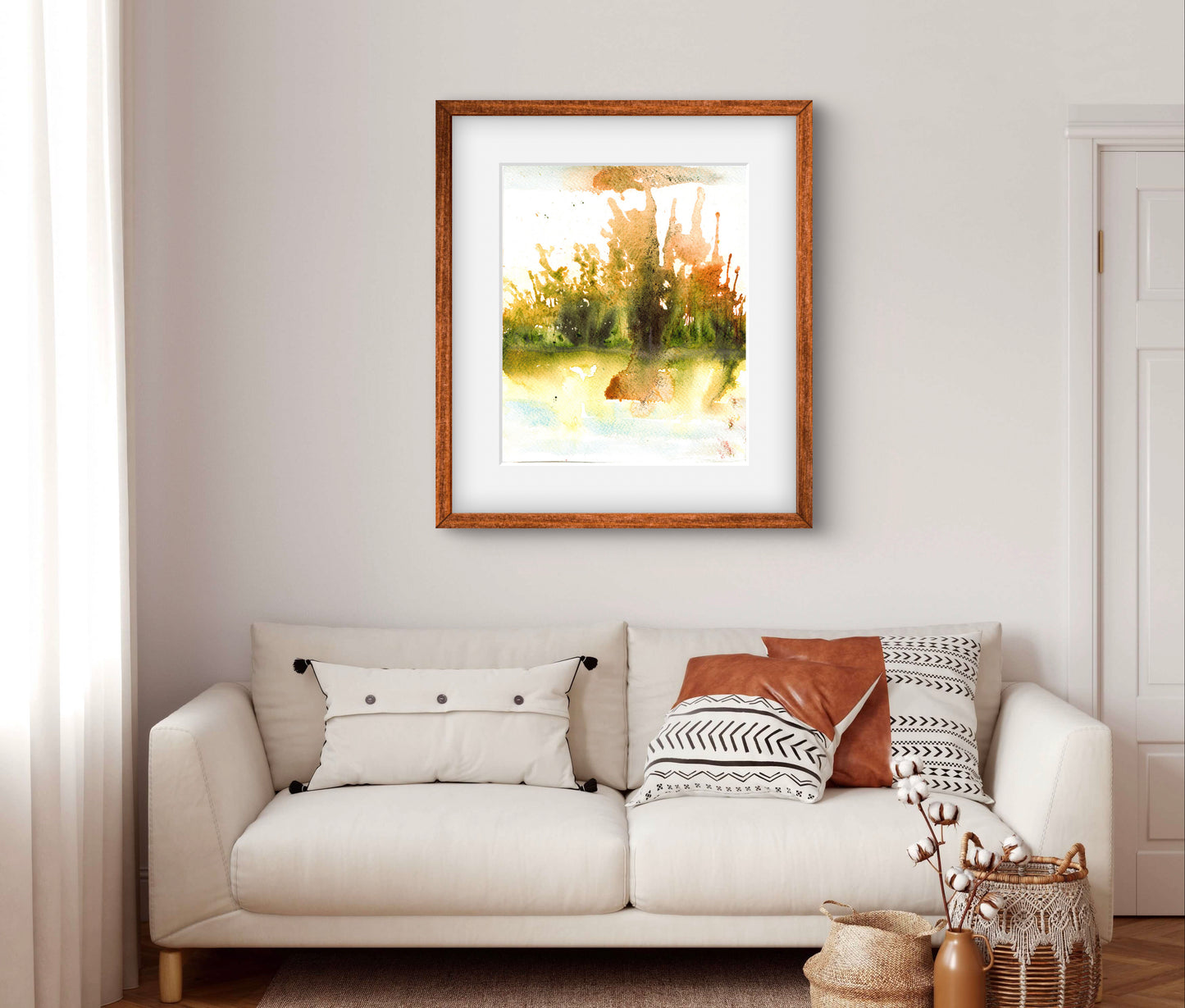 Abstract Art Landscape Wall Art Print - Modern Decor - ZenS Art
