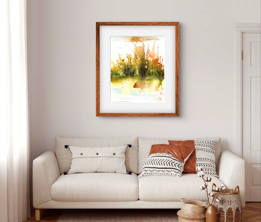 Abstract Art Landscape Wall Art Print - Modern Decor - ZenS Art