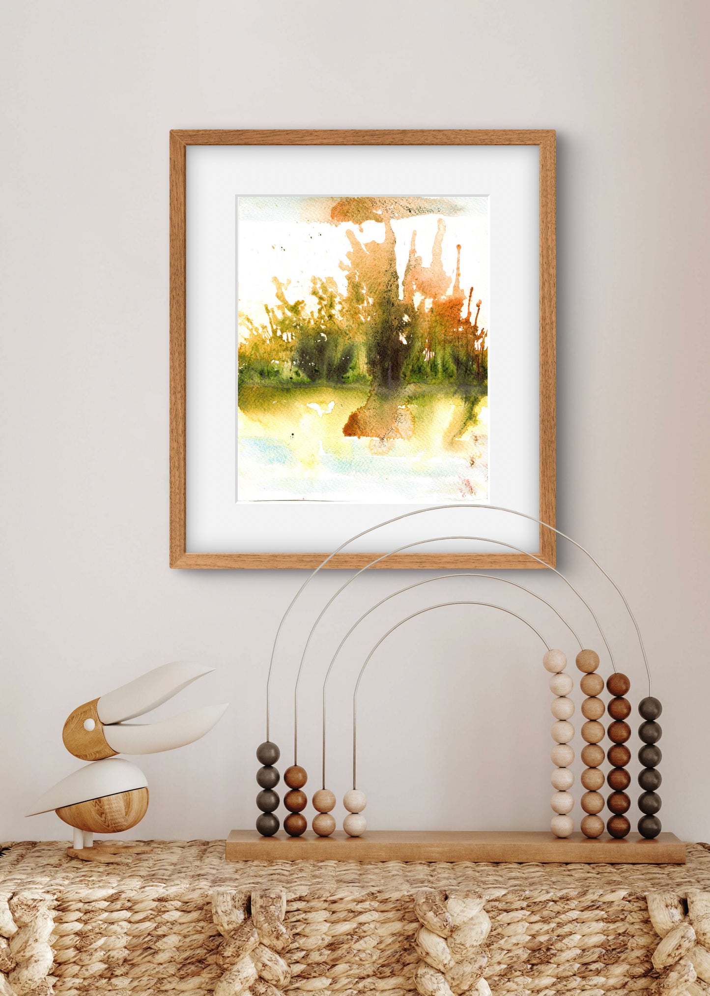 Abstract Art Landscape Wall Art Print - Modern Decor - ZenS Art