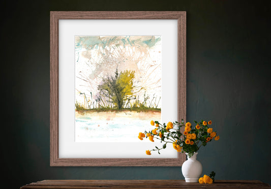 Abstract Art Colorful Spring Scene Wall Art Print - ZenS Art