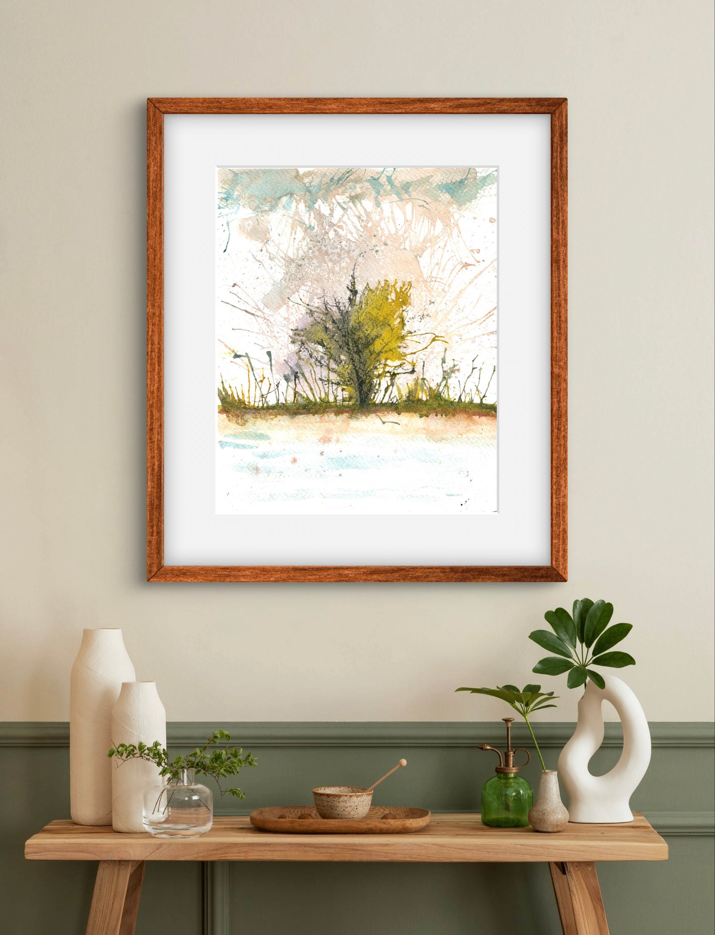 Abstract Art Colorful Spring Scene Wall Art Print - ZenS Art