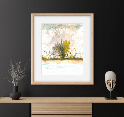 Abstract Art Colorful Spring Scene Wall Art Print - ZenS Art
