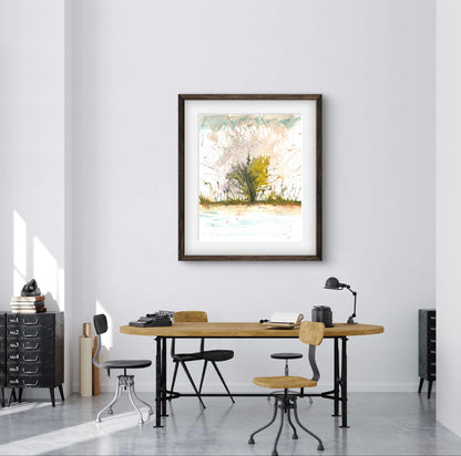 Abstract Art Colorful Spring Scene Wall Art Print - ZenS Art
