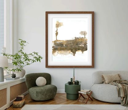 Abstract Fine Art Spring Landscape Modern Wall Print - ZenS Art