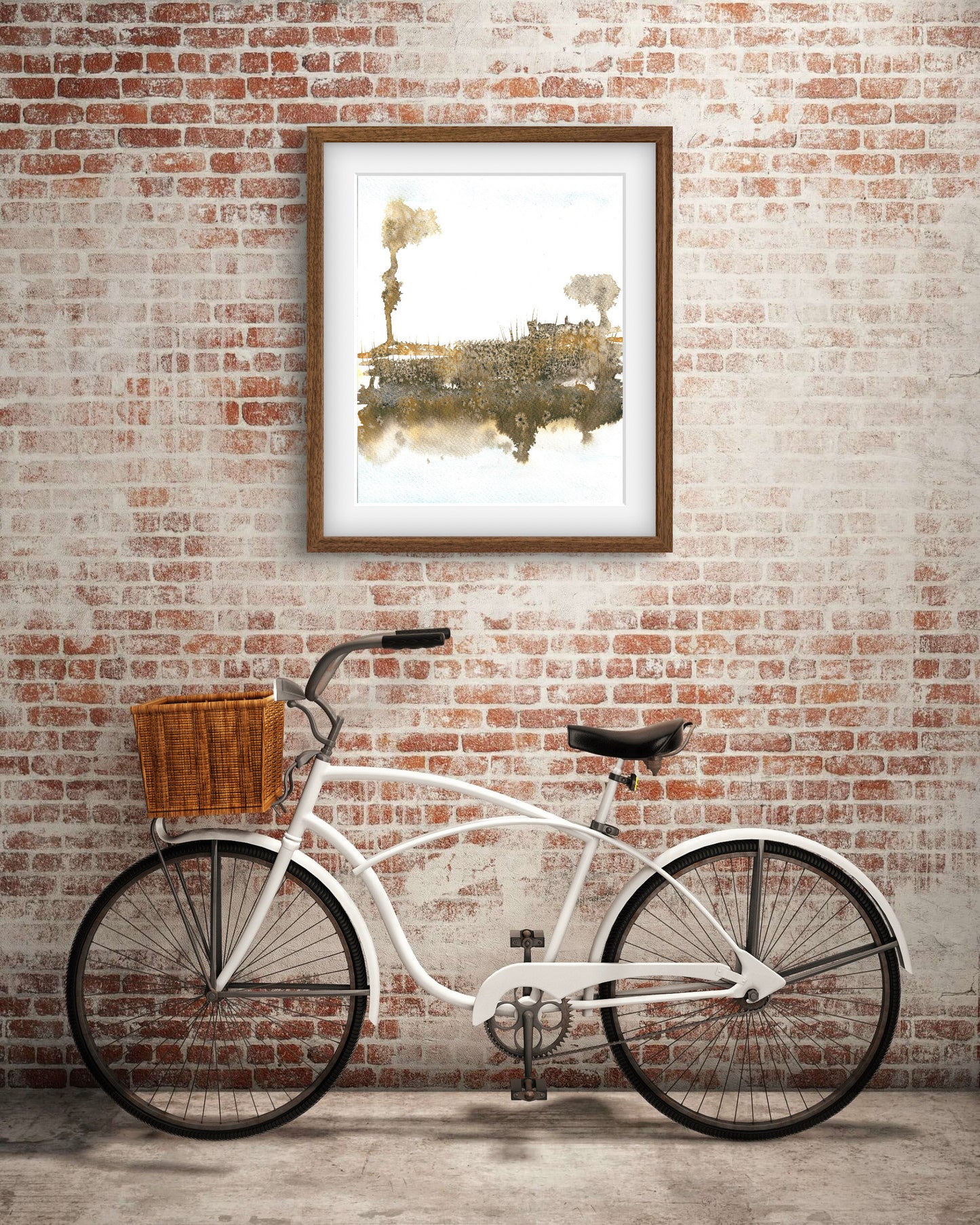 Abstract Fine Art Spring Landscape Modern Wall Print - ZenS Art