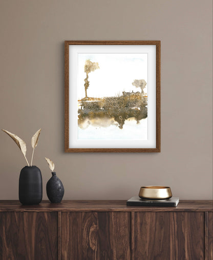 Abstract Fine Art Spring Landscape Modern Wall Print - ZenS Art