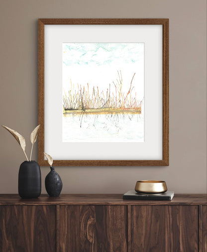 Abstract Landscape Art Early Spring Fine Art Print - ZenS Art