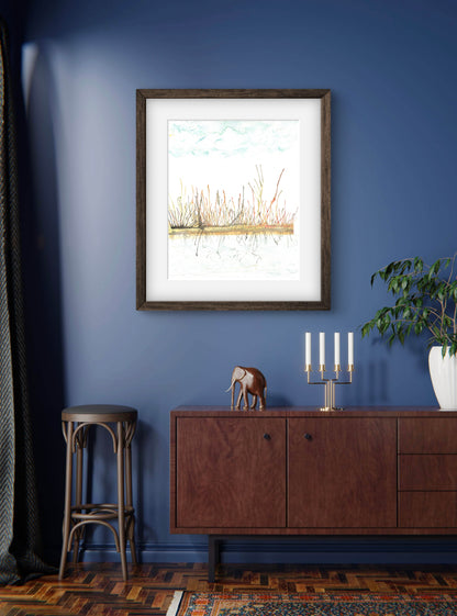 Abstract Landscape Art Early Spring Fine Art Print - ZenS Art