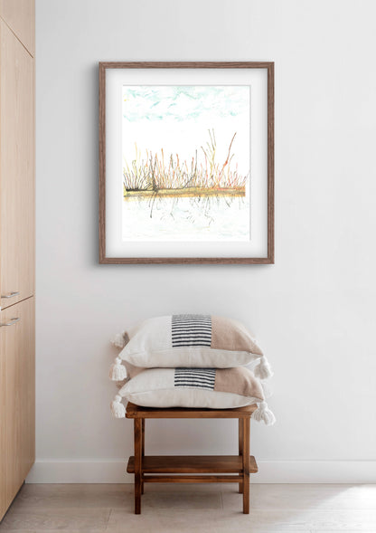 Abstract Landscape Art Early Spring Fine Art Print - ZenS Art