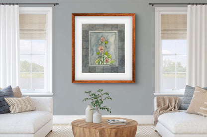 "Madhubani Vintage Floral Art - Traditional Indian Folk Motif Print | ZenS Art"