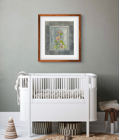 "Madhubani Vintage Floral Art - Traditional Indian Folk Motif Print | ZenS Art"