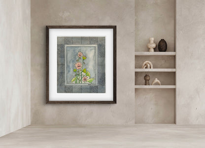"Madhubani Vintage Floral Art - Traditional Indian Folk Motif Print | ZenS Art"