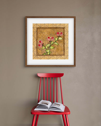 "Madhubani Motif Artwork - Traditional Indian Folk Art Print | ZenS Art"