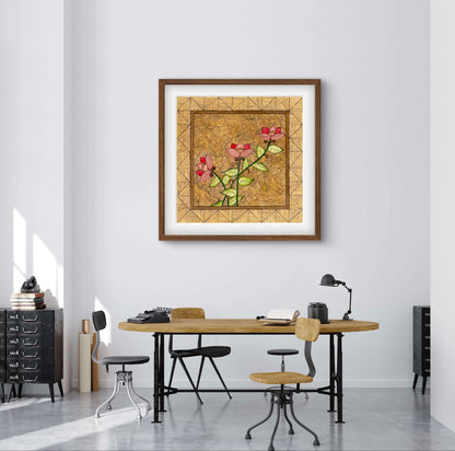 "Madhubani Motif Artwork - Traditional Indian Folk Art Print | ZenS Art"